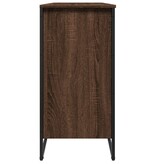 VidaXL Schoenenkast 80x38x78 cm bewerkt hout bruin eikenkleurig