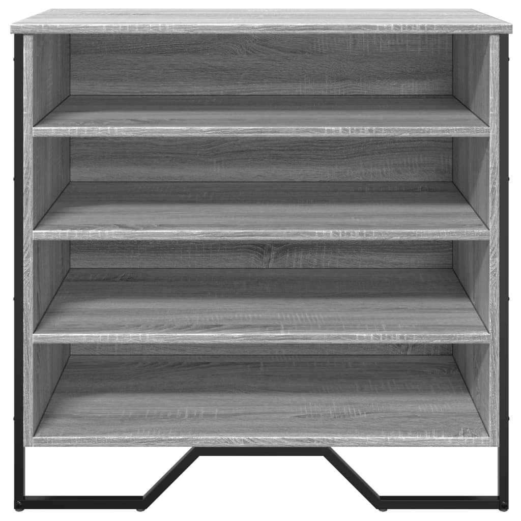 VidaXL Schoenenkast 80x38x78 cm bewerkt hout grijs sonoma eikenkleurig
