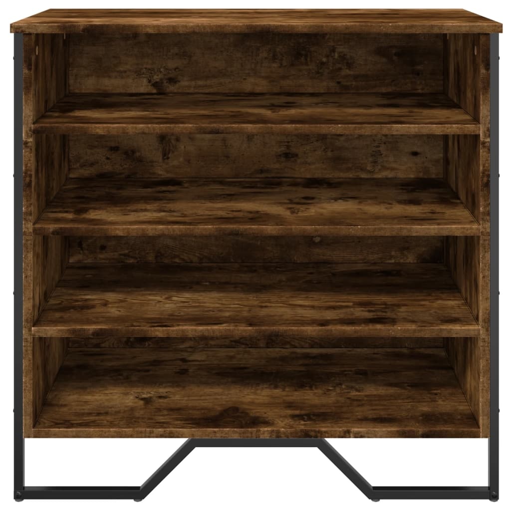 VidaXL Schoenenkast 80x38x78 cm bewerkt hout gerookt eikenkleurig