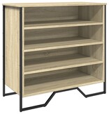 VidaXL Schoenenkast 80x38x78 cm bewerkt hout sonoma eikenkleurig