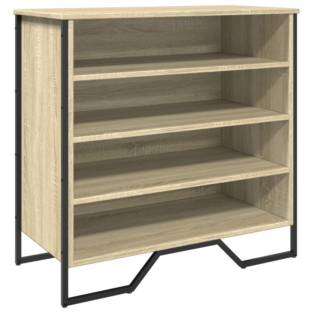 VidaXL Schoenenkast 80x38x78 cm bewerkt hout sonoma eikenkleurig
