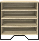VidaXL Schoenenkast 80x38x78 cm bewerkt hout sonoma eikenkleurig