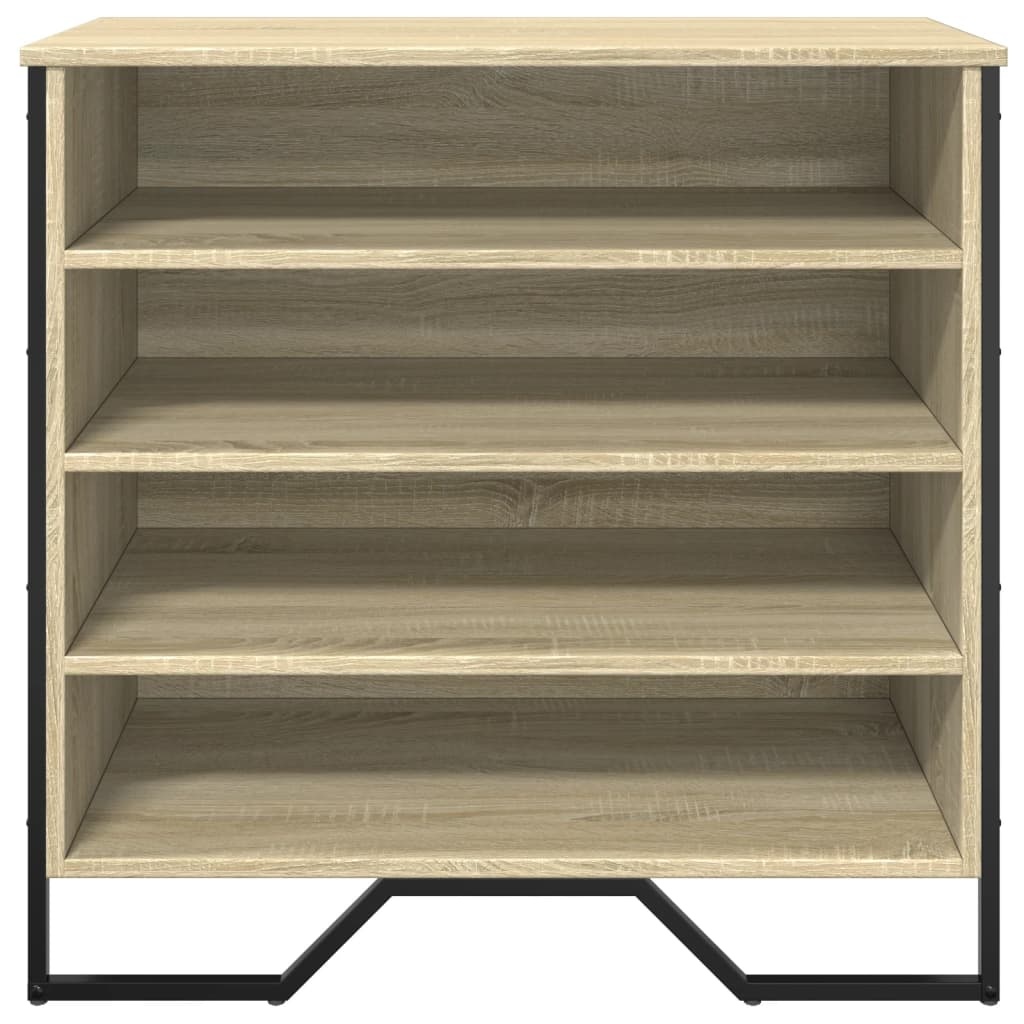 VidaXL Schoenenkast 80x38x78 cm bewerkt hout sonoma eikenkleurig