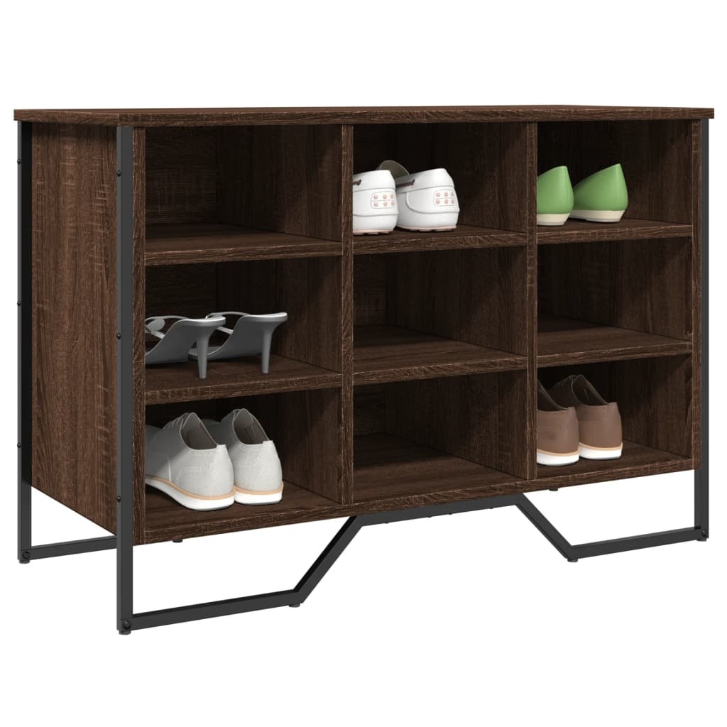 VidaXL Schoenenkast 90x38x61,5 cm bewerkt hout bruin eikenkleurig
