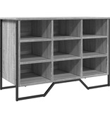 VidaXL Schoenenkast 90x38x61,5 cm bewerkt hout grijs sonoma eikenkleur