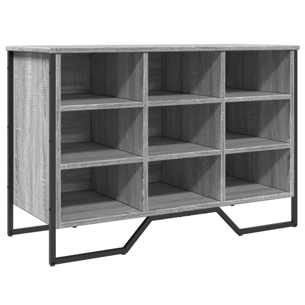VidaXL Schoenenkast 90x38x61,5 cm bewerkt hout grijs sonoma eikenkleur