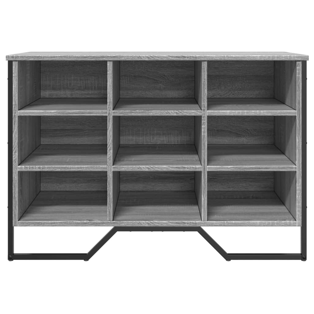 VidaXL Schoenenkast 90x38x61,5 cm bewerkt hout grijs sonoma eikenkleur