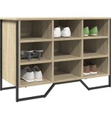 VidaXL Schoenenkast 90x38x61,5 cm bewerkt hout sonoma eikenkleurig