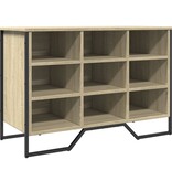 VidaXL Schoenenkast 90x38x61,5 cm bewerkt hout sonoma eikenkleurig