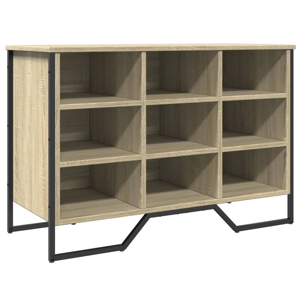 VidaXL Schoenenkast 90x38x61,5 cm bewerkt hout sonoma eikenkleurig