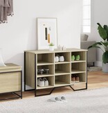 VidaXL Schoenenkast 90x38x61,5 cm bewerkt hout sonoma eikenkleurig