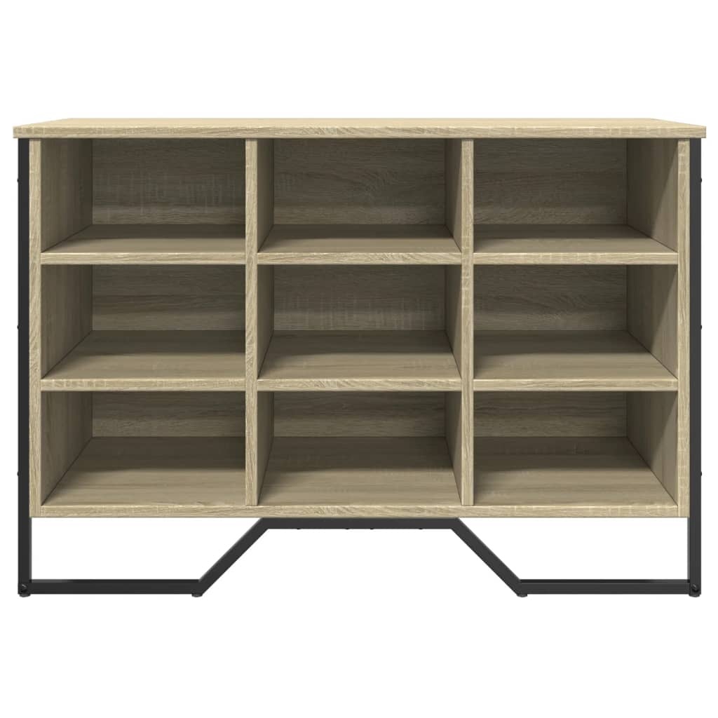 VidaXL Schoenenkast 90x38x61,5 cm bewerkt hout sonoma eikenkleurig