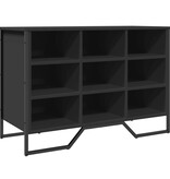 VidaXL Schoenenkast 90x38x61,5 cm bewerkt hout zwart