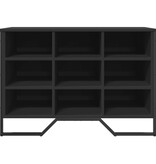 VidaXL Schoenenkast 90x38x61,5 cm bewerkt hout zwart