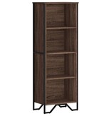 VidaXL Boekenkast 50x31x137,5 cm bewerkt hout bruin eikenkleur