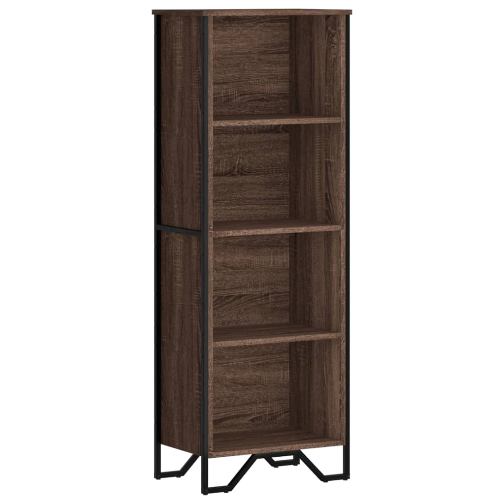 VidaXL Boekenkast 50x31x137,5 cm bewerkt hout bruin eikenkleur