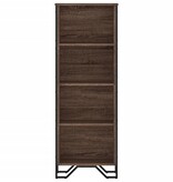 VidaXL Boekenkast 50x31x137,5 cm bewerkt hout bruin eikenkleur