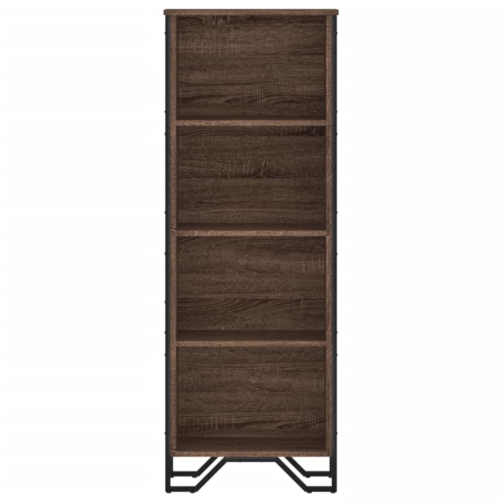 VidaXL Boekenkast 50x31x137,5 cm bewerkt hout bruin eikenkleur