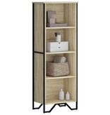 VidaXL Boekenkast 50x31x137,5 cm bewerkt hout sonoma eikenkleurig
