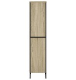 VidaXL Boekenkast 50x31x137,5 cm bewerkt hout sonoma eikenkleurig