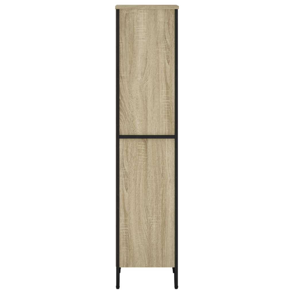 VidaXL Boekenkast 50x31x137,5 cm bewerkt hout sonoma eikenkleurig