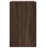 VidaXL Wandkast 75x35x60 cm bewerkt hout bruin eikenkleurig