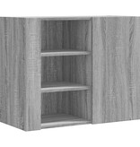 VidaXL Wandkast 75x35x60 cm bewerkt hout grijs sonoma eikenkleurig