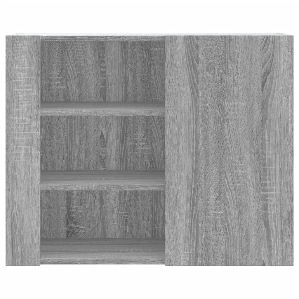 VidaXL Wandkast 75x35x60 cm bewerkt hout grijs sonoma eikenkleurig