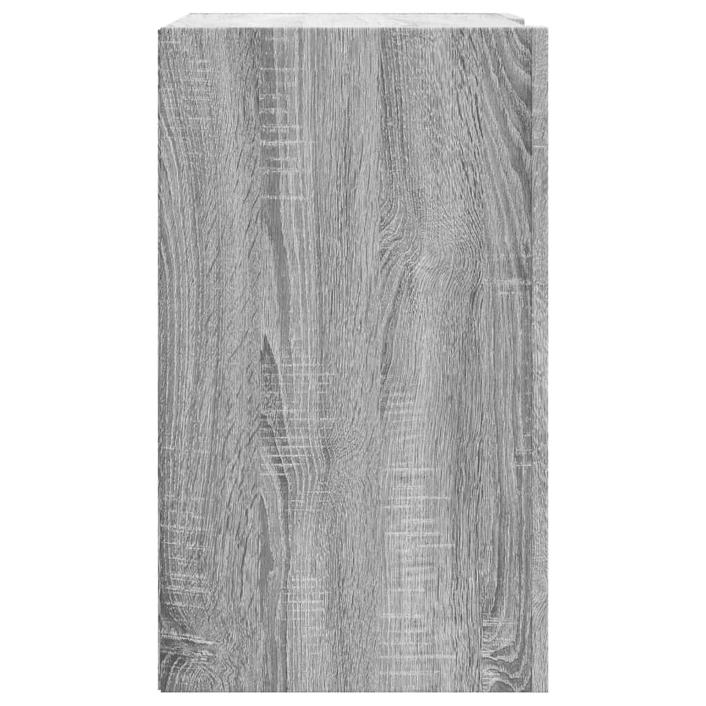 VidaXL Wandkast 75x35x60 cm bewerkt hout grijs sonoma eikenkleurig