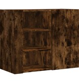 VidaXL Wandkast 75x35x60 cm bewerkt hout gerookt eikenkleurig