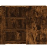 VidaXL Wandkast 75x35x60 cm bewerkt hout gerookt eikenkleurig