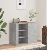 VidaXL Wandkast 75x35x60 cm bewerkt hout betongrijs