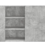 VidaXL Wandkast 75x35x60 cm bewerkt hout betongrijs