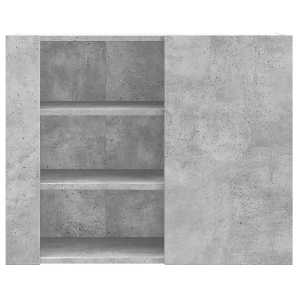 VidaXL Wandkast 75x35x60 cm bewerkt hout betongrijs