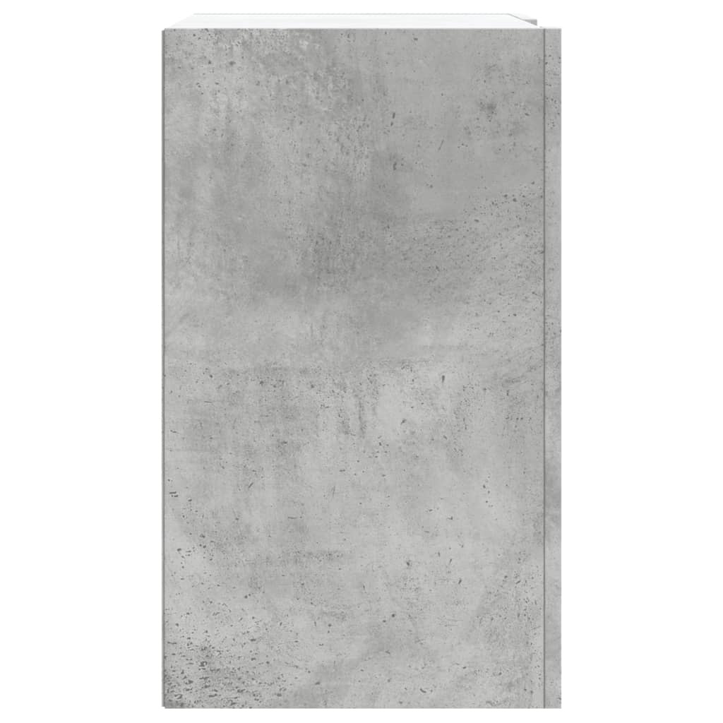 VidaXL Wandkast 75x35x60 cm bewerkt hout betongrijs