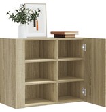 VidaXL Wandkast 75x35x60 cm bewerkt hout sonoma eikenkleurig