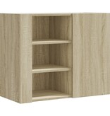 VidaXL Wandkast 75x35x60 cm bewerkt hout sonoma eikenkleurig