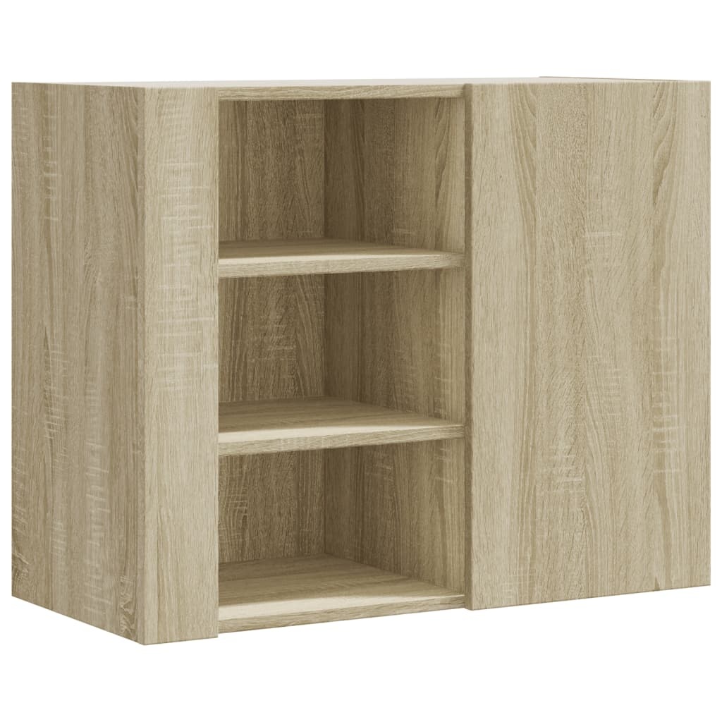 VidaXL Wandkast 75x35x60 cm bewerkt hout sonoma eikenkleurig
