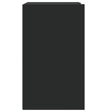 VidaXL Wandkast 75x35x60 cm bewerkt hout zwart