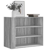 VidaXL Wandkast 75x35x60 cm bewerkt hout grijs sonoma eikenkleurig