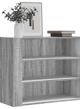 VidaXL Wandkast 75x35x60 cm bewerkt hout grijs sonoma eikenkleurig