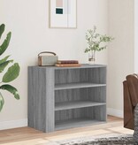 VidaXL Wandkast 75x35x60 cm bewerkt hout grijs sonoma eikenkleurig