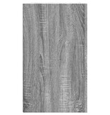 VidaXL Wandkast 75x35x60 cm bewerkt hout grijs sonoma eikenkleurig