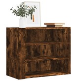 VidaXL Wandkast 75x35x60 cm bewerkt hout gerookt eikenkleurig