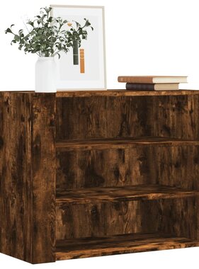 VidaXL Wandkast 75x35x60 cm bewerkt hout gerookt eikenkleurig
