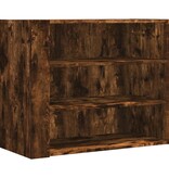 VidaXL Wandkast 75x35x60 cm bewerkt hout gerookt eikenkleurig