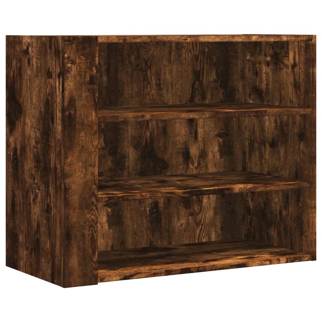 VidaXL Wandkast 75x35x60 cm bewerkt hout gerookt eikenkleurig