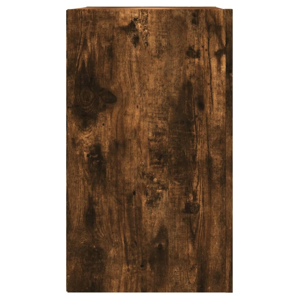 VidaXL Wandkast 75x35x60 cm bewerkt hout gerookt eikenkleurig