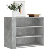 VidaXL Wandkast 75x35x60 cm bewerkt hout betongrijs