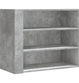 VidaXL Wandkast 75x35x60 cm bewerkt hout betongrijs